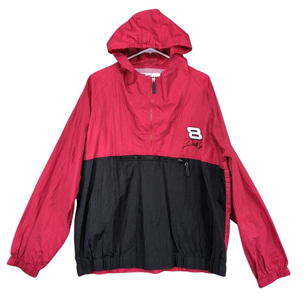 Chase Authentics Dale Earnhardt Jr‎ #8 Men's M 1/4 Zip Windbreaker Hoodie Jacket
